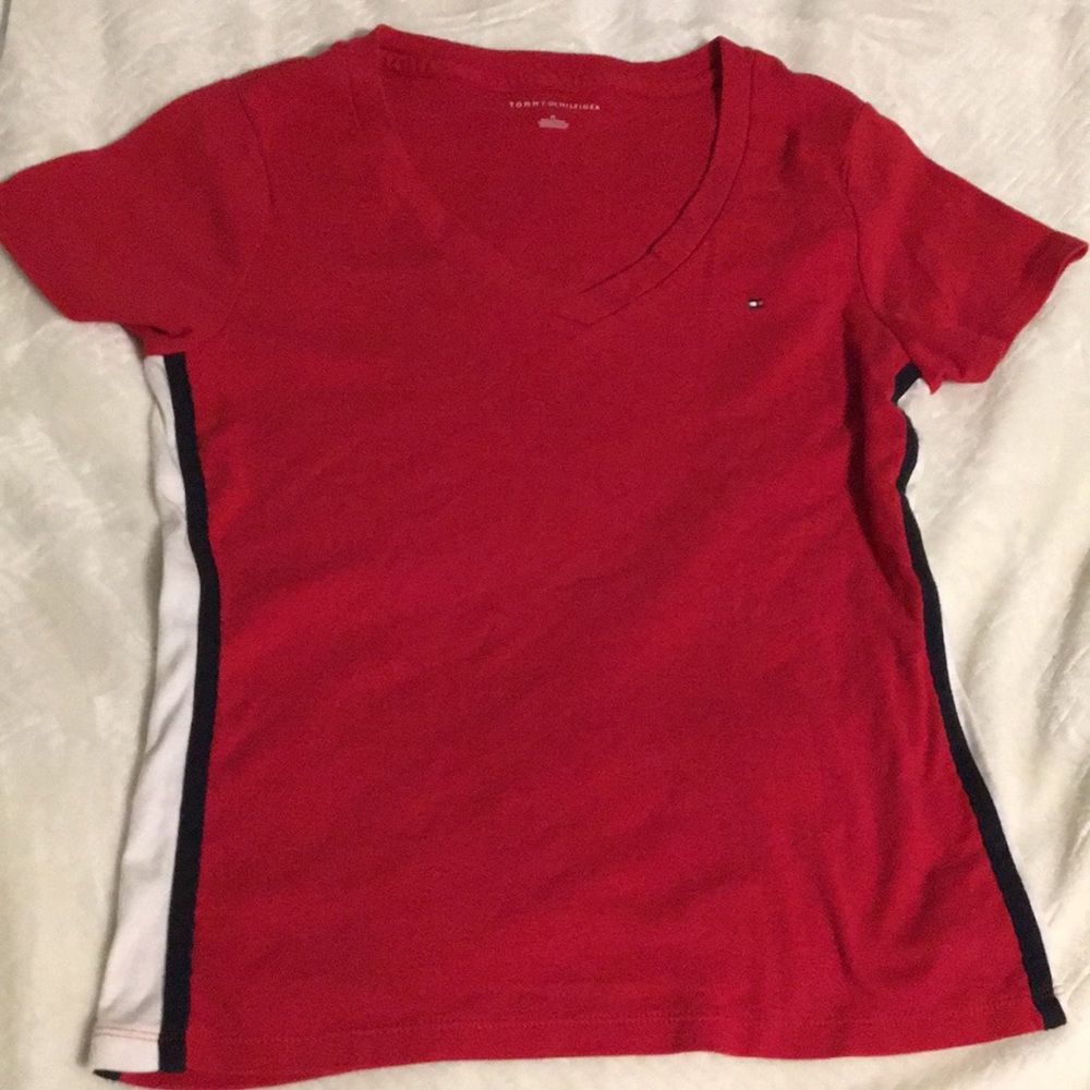 Red Tommy Hillfiger Shirt